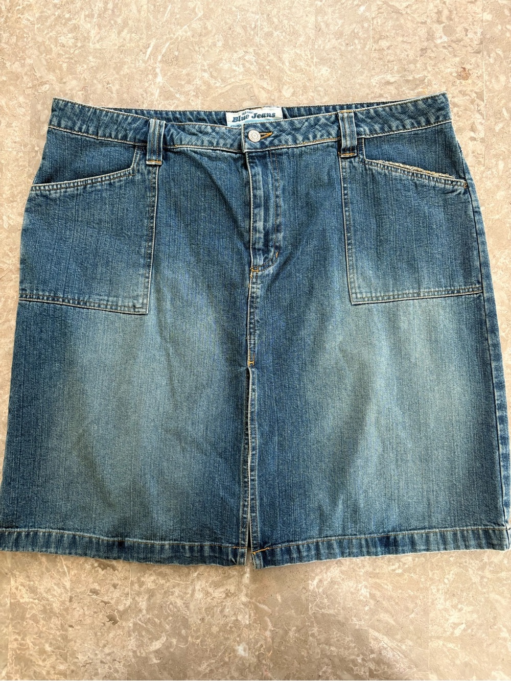 vintage jean skirt